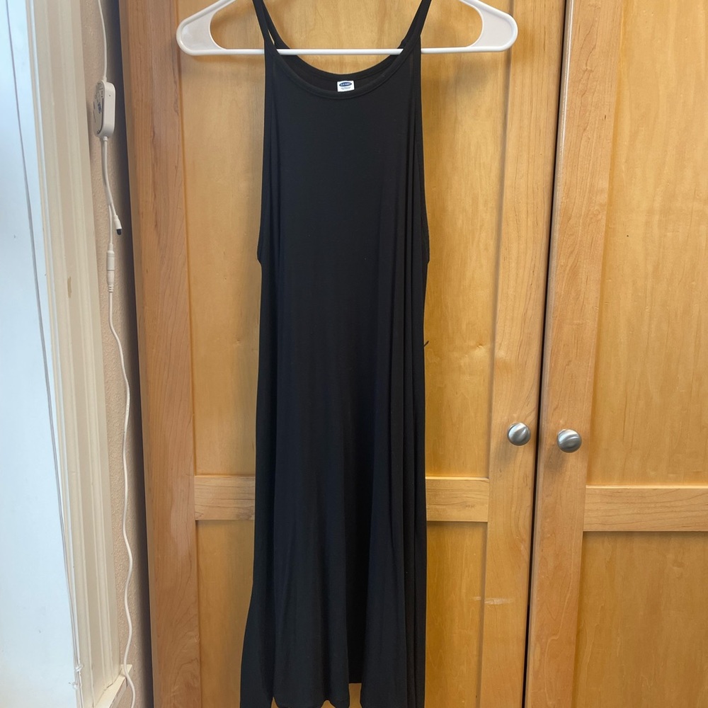 Old Navy Black Sleeveless Swing Dress Size S